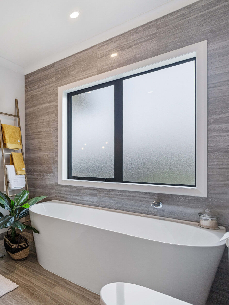 Duco windows displayed in a bathroom