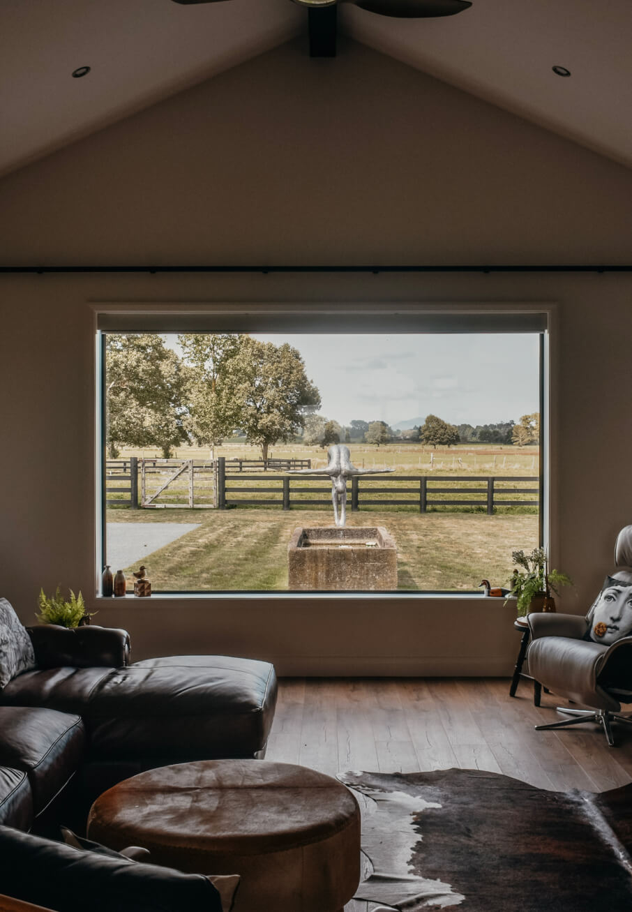 Duco picture window - fixed in a sitting room setting looking out into the garden