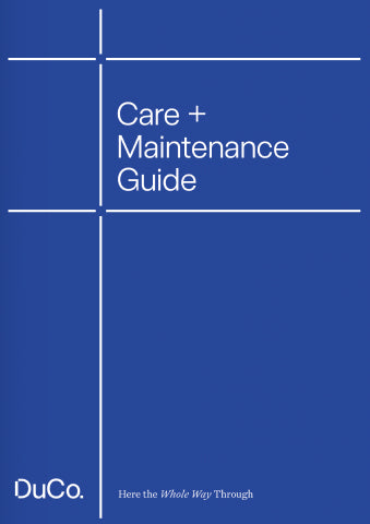 Duco image of their Care + Maintenance Guide
